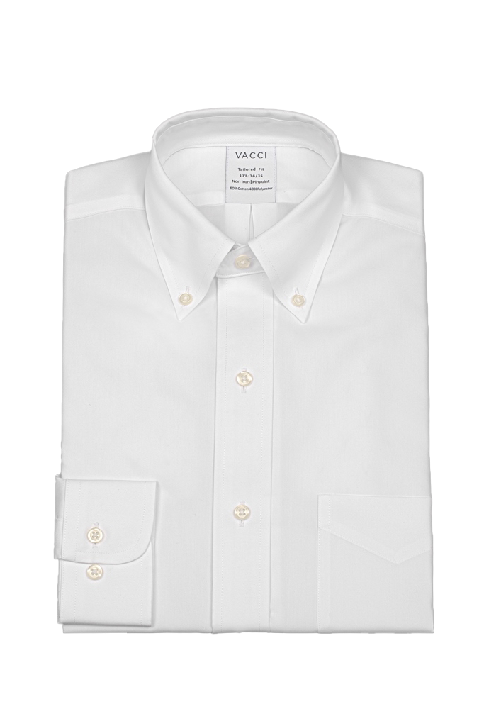 חולצה-לבנה-עם-כפתורים-בצווארון-גזרה-רגילה