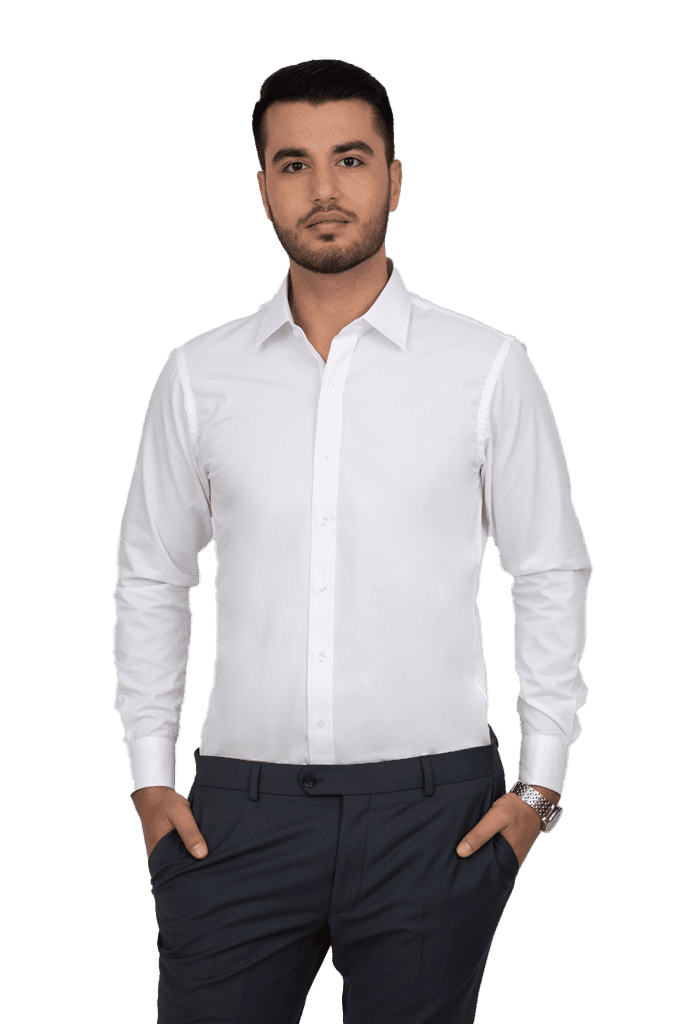 חולצה-לבנה-תווית-שחור-צווארון-קלאסי-גזרה-צרה_optimized