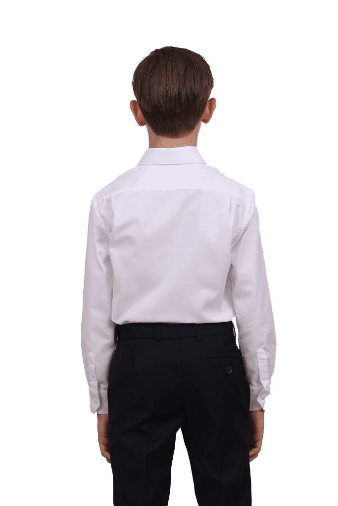 חולצת-ילד-לבנה-תווית-אדום-צווארון-קלאסי-1_optimized
