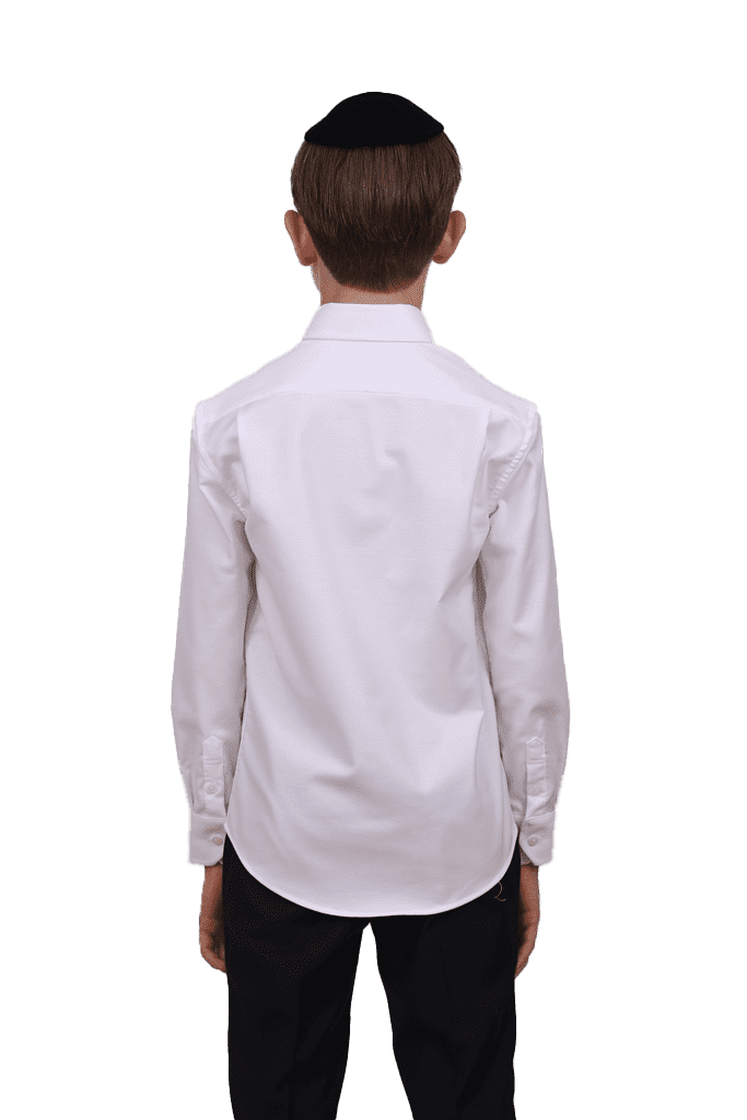 חולצת-ילד-לבנה-תווית-צהוב-כפתורים-בצווארון-2_optimized