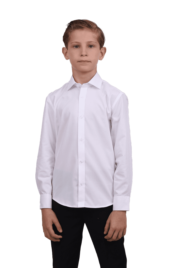 חולצת-ילד-לבנה-תווית-שחור-צווארון-קלאסי_optimized