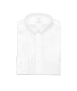 חולצה לבנה עם כפתורים בצווארון גזרה צרה סמל לבן - 
