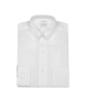 חולצה גזרה רגילה בצבע לבן עם כפתורים בצווארון - 
