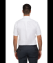חולצה לבנה לגבר עם כפתורים בצווארון שרוול קצר גזרה רגילה - 