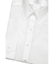 חולצה לבנה גזרה צרה צווארון אמריקאי שרוול רגיל - 