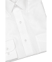 חולצה לבנה שרוול שורט 32/33 צווארון אמריקאי גזרה רגילה  - 