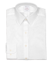חולצה מכופתרת לבנה שרוול 32/33 גזרה צרה צווארון אמריקאי - 