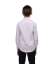 חולצת ילד לבנה כפתורים בצווארון - 